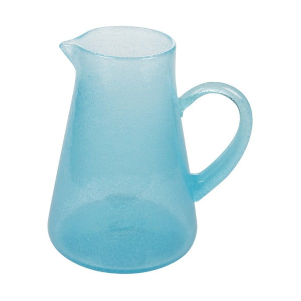 Modrá skleněný džbán Kaleidos Wheezed, 1 litr
