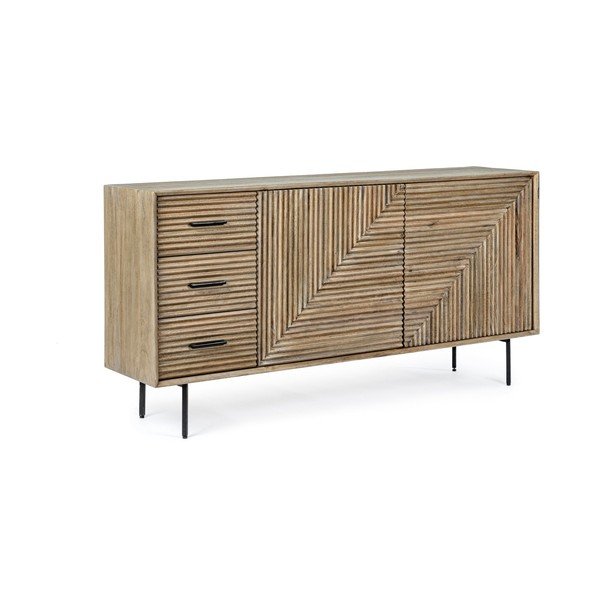 Скрин от масивно манго в естествен цвят 160x83x40 cm Darsey – Bizzotto
