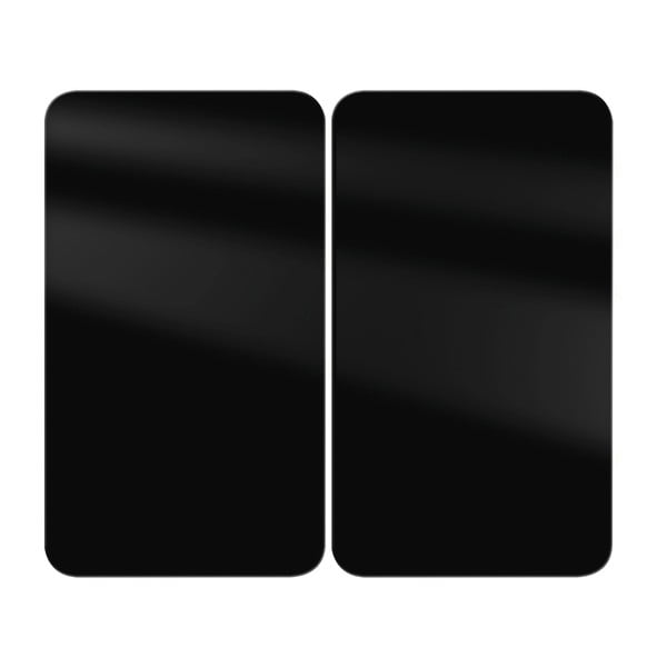 Комплект от 2 стъклени капака за печка Universal black - Wenko