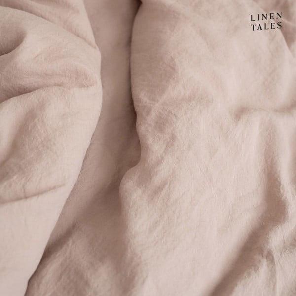 Светлокафяв ленен ластичен чаршаф , 180 x 200 cm - Linen Tales-image-2