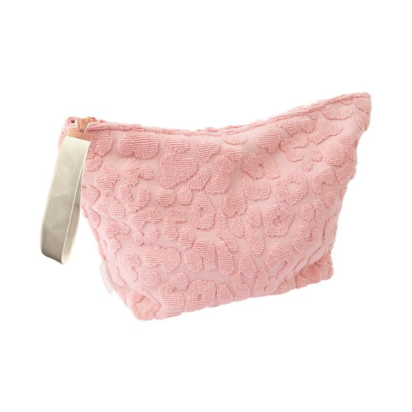 Розова козметична чанта Terry - Sunnylife