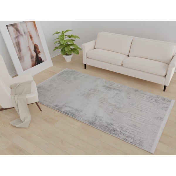 Светлосив килим подходящ за пране 160x230 cm Gri – Vitaus-image-1