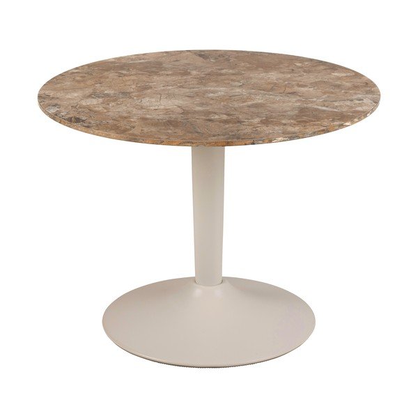 Кафява кръгла масичка за кафе с керамичен плот ø 60 cm Malta – Actona