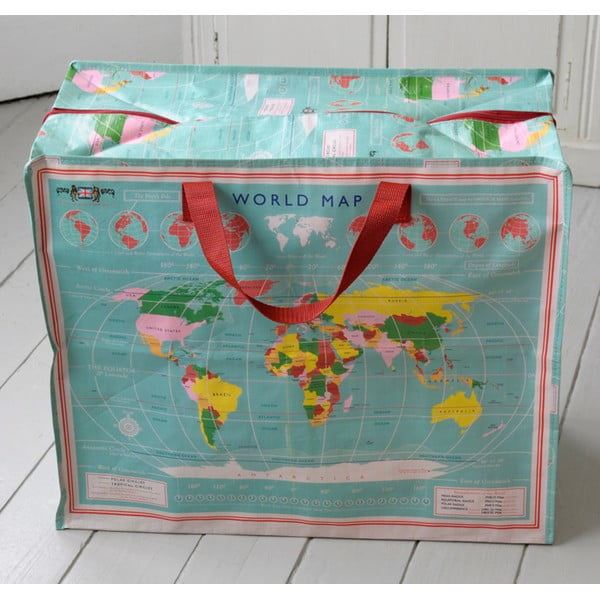 Голяма чанта , 55 x 48 cm World Map - Rex London-image-1