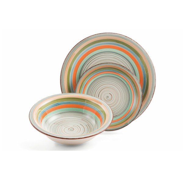 18dílná sada barevného nádobí z kameniny Villa d'Este Mykonos Sombrerors-image-2