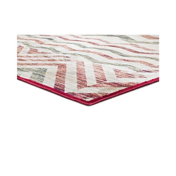 Бежов и винен вискозен килим Belga Zig Zag, 70 x 220 cm - Universal-image-1