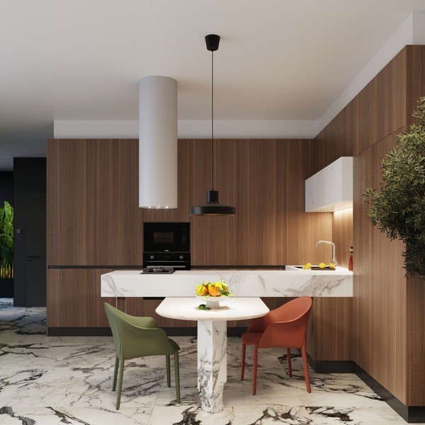 Черно висящо осветително тяло ø 35 cm Vito – Sollux-image-3