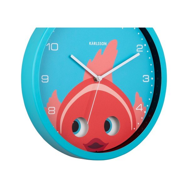 Детски часовник ø 31 cm Peekaboo Goldfish – Karlsson-image-2