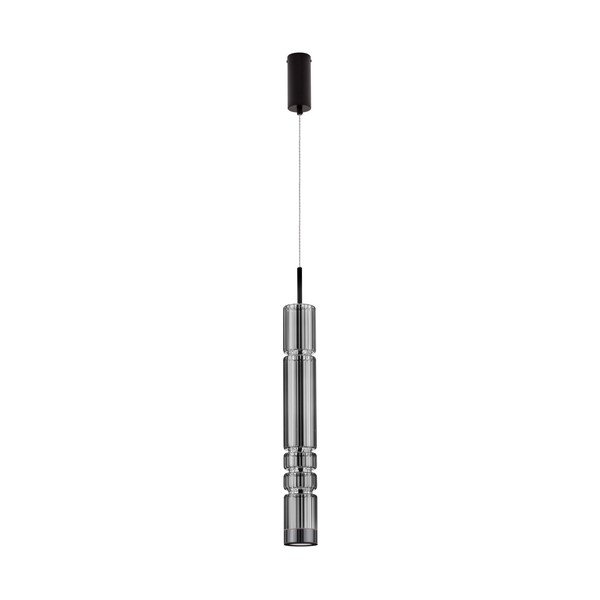 Сиво стъклено LED висящо осветително тяло ø 8 cm Bento – Nova Luce