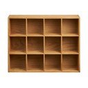 На няколко нива стенен рафт от декор от дъб  в естествен цвят 11 cm Soria – House Nordic