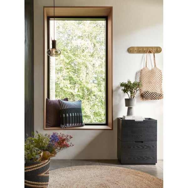 Метална стенна закачалка златна Form – Hübsch-image-1