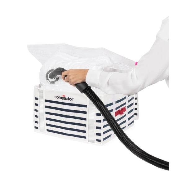 Кутия за съхранение на дрехи Medium Mariniere 3D Vacuum Bag, 125 л - Compactor-image-3