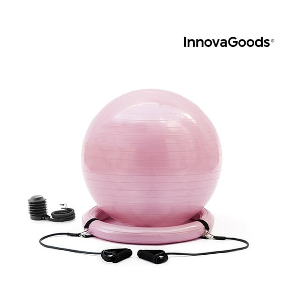 Топка за йога със стабилен кръг и ластици - InnovaGoods