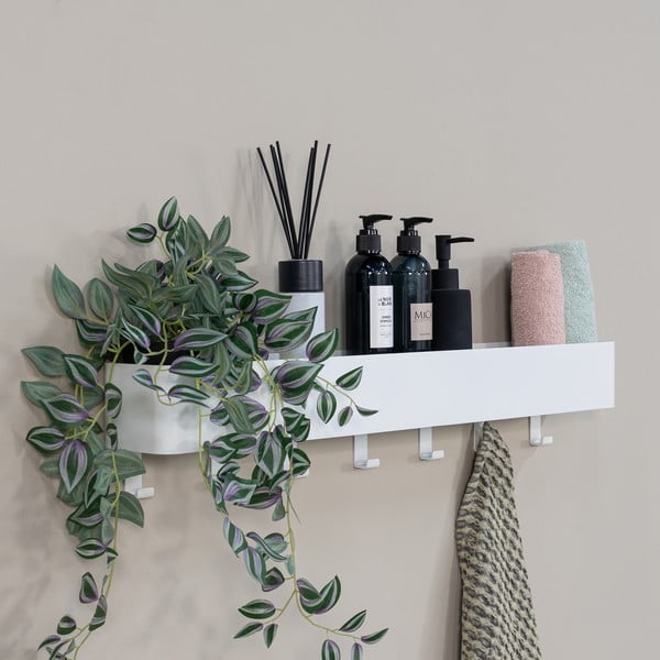 Бял стенен стоманен рафт за баня Multi – Spinder Design-image-3