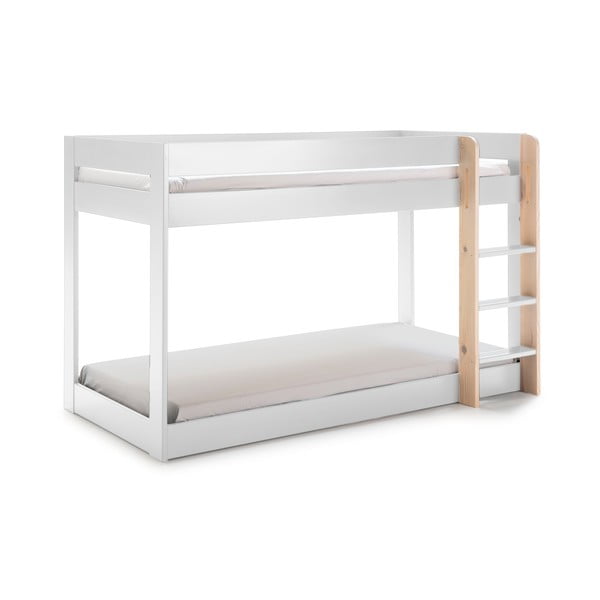 Бяло двуетажно легло за деца 90x190 cm Angel - Marckeric-image-4