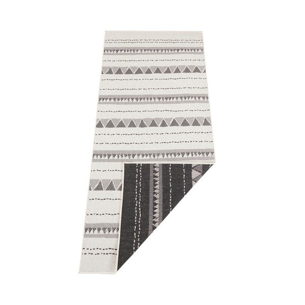 Черно-кремав килим за открито , 80 x 350 cm Bahamas - NORTHRUGS-image-2