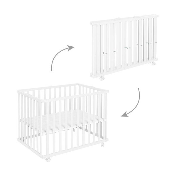 Бяла кошара за игра 100x75 cm - Roba-image-3