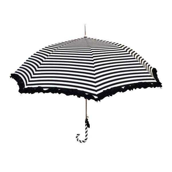 Černobílý vystřelovací deštník Bombay Duck Lollipop