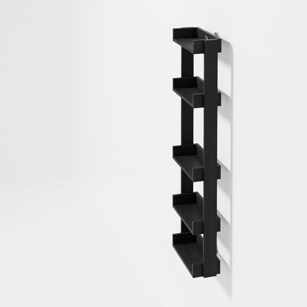 Стенен рафт за баня от черен дъб Yoku - Wireworks-image-1