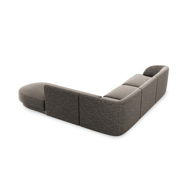 Сив ъглов диван (десен ъгъл) Miley - Micadoni Home-image-4