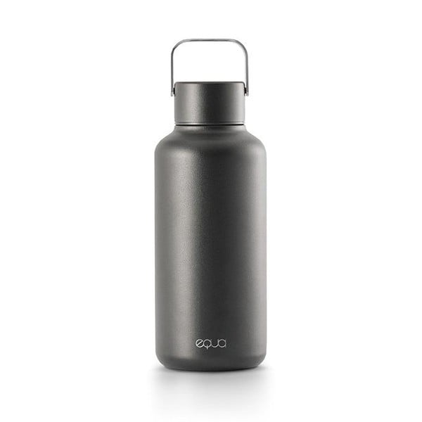 Тъмно сива бутилка от неръждаема стомана , 600 ml Timeless - Equa