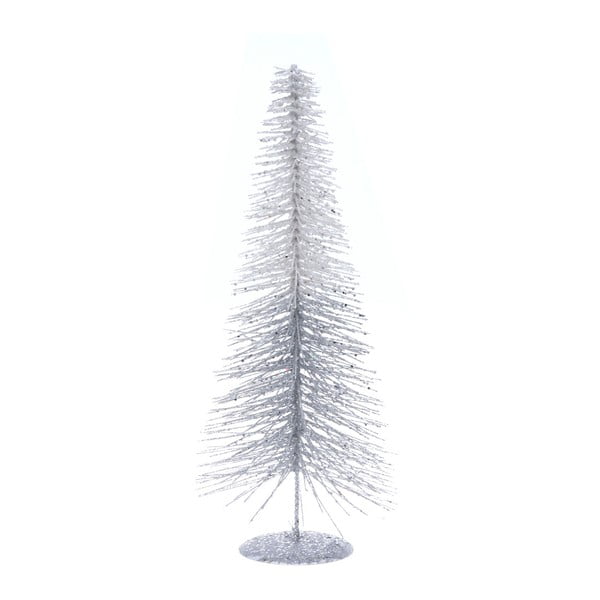Декоративно метално дърво в бяло и сребристо, височина 40 см - Ewax
