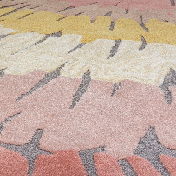 Розов и жълт килим , 120 x 170 cm Woodgrain - Flair Rugs-image-2