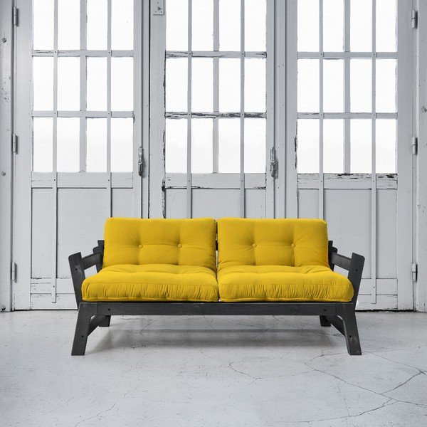 Rozkládací pohovka Karup Step Black/Amarillo-image-1