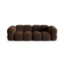 Тъмнокафяв кадифен диван 250 cm Loretto – Cosmopolitan Design