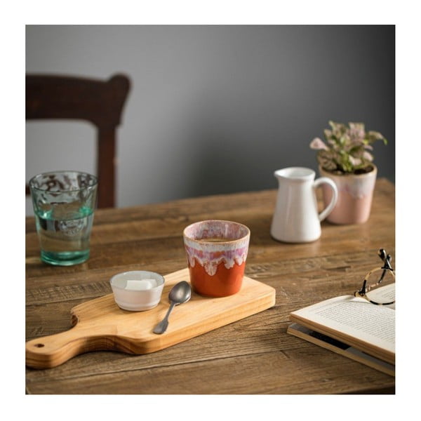 Каменна чаша за еспресо в бяло-оранжев цвят , 210 ml Grespresso - Costa Nova-image-1