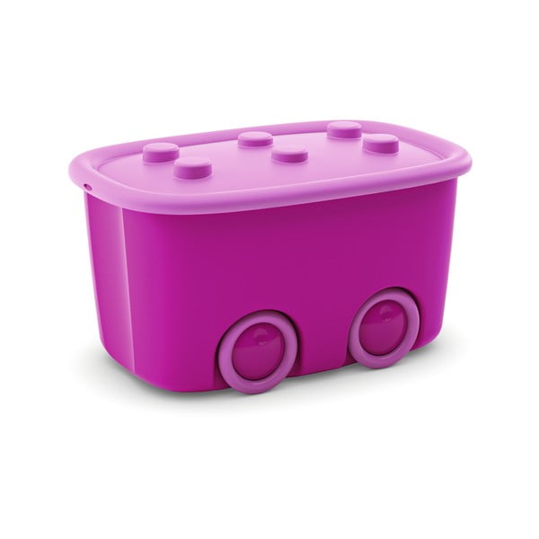 Розова пластмасова детска кутия за съхранение 58x39x32 cm Funny Box – KIS