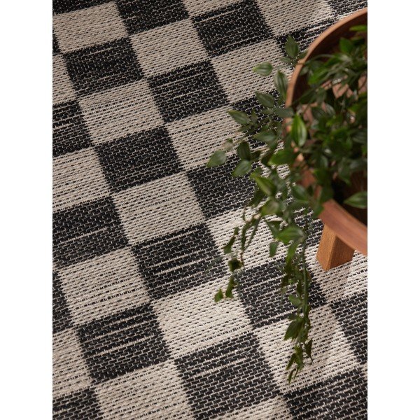 Черен/кремав двустранен/ръчно изработен килим със смес от юта 160x230 cm Rex – Hanse Home-image-3
