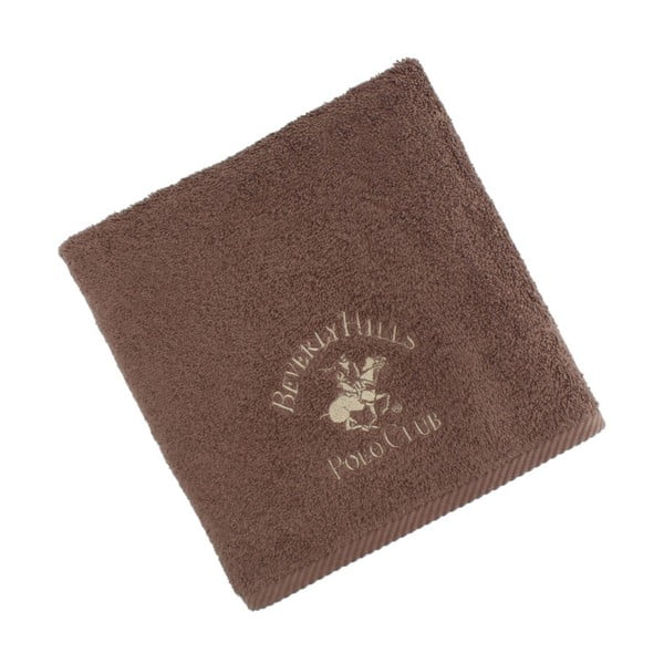 Hnědý bavlněný ručník BHPC, 50x100 cm