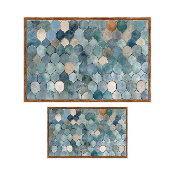 Сини килими за баня в комплект 2 бр. 60x100 cm – Foutastic