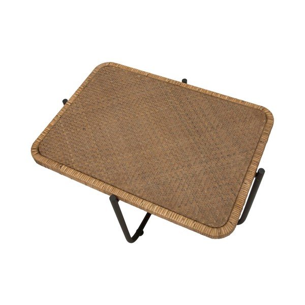 Черна/естествена ратанова масичка за кафе 55x75 cm Cebu – Mauro Ferretti-image-4