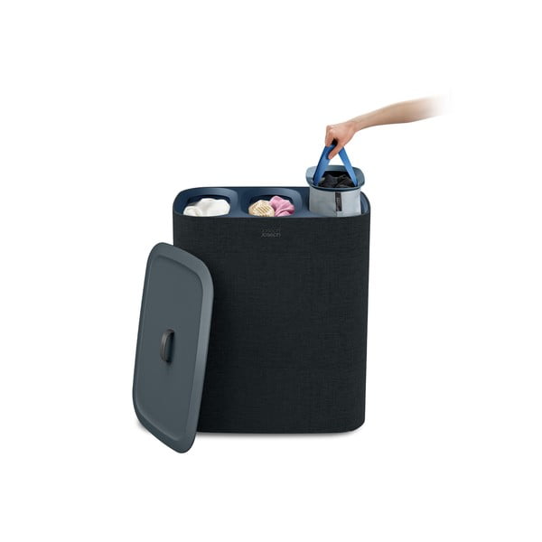 Антрацит текстилен кош за пране Tota Trio – Joseph Joseph-image-4