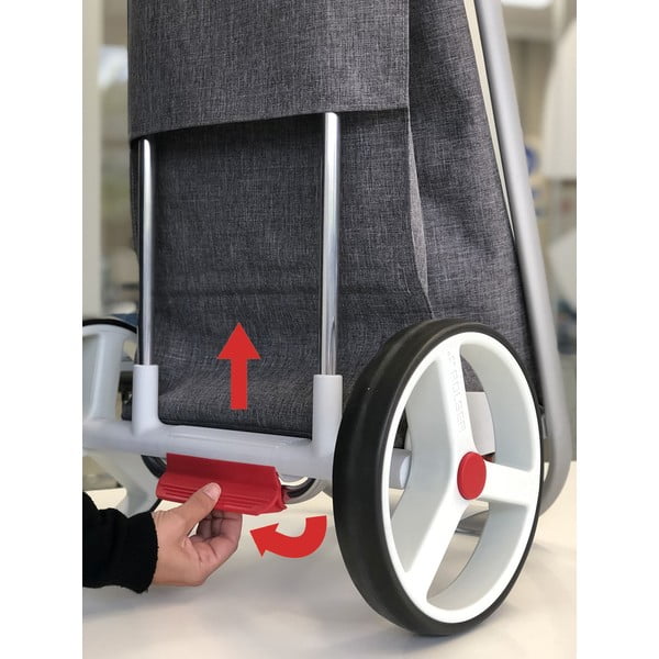 Пазарска чанта на колелца 53 l Com Tweed Polar Black Tube – Rolser-image-4