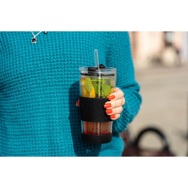 Черна термочаша 600 ml Fuori – Vialli Design-image-4