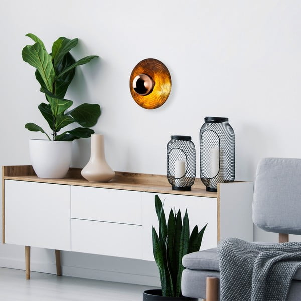 Стенна лампа в меден цвят ø 38 cm Kurt – Opviq lights-image-3