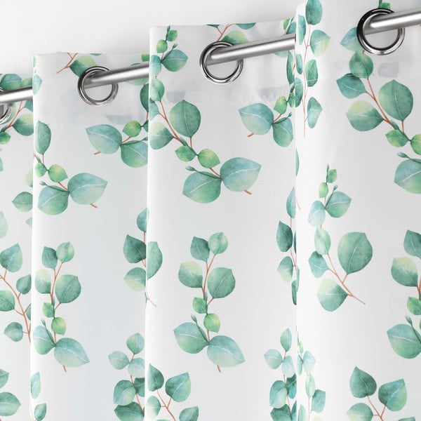 Завеса в бяло и зелено 140x280 cm Leandre – douceur d'intérieur-image-1