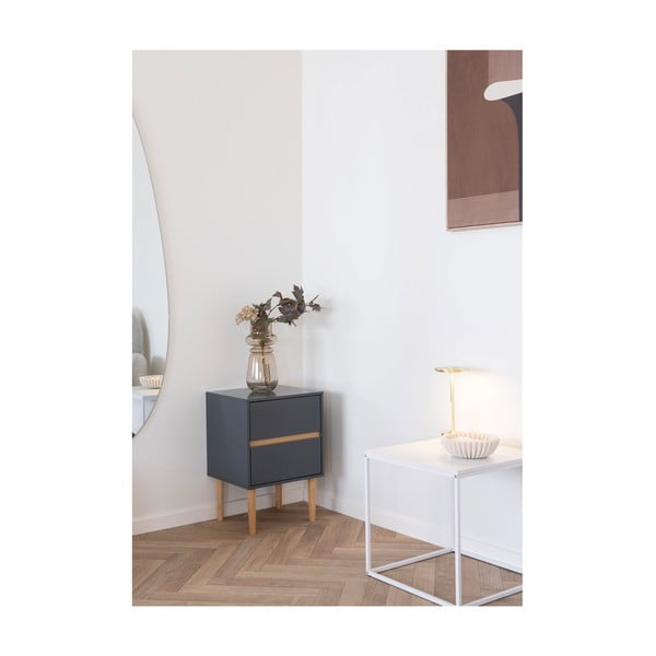 Светлокафява стъклена ваза (височина 31 cm) – House Nordic-image-2