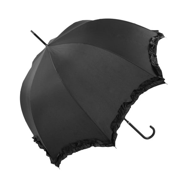 Черен сватбен чадър Scallop, ⌀ 92 cm - Ambiance