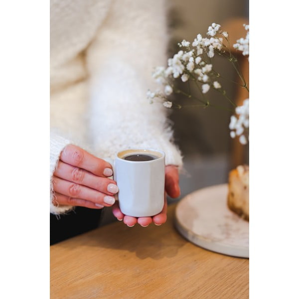 Бели глинени чаши за еспресо в комплект от 2 бр. 80 ml Fuori – Vialli Design-image-3