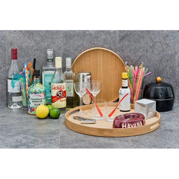 Кръгла дървена табла Дъб, ø 30,8 cm Busboy - Wireworks-image-4