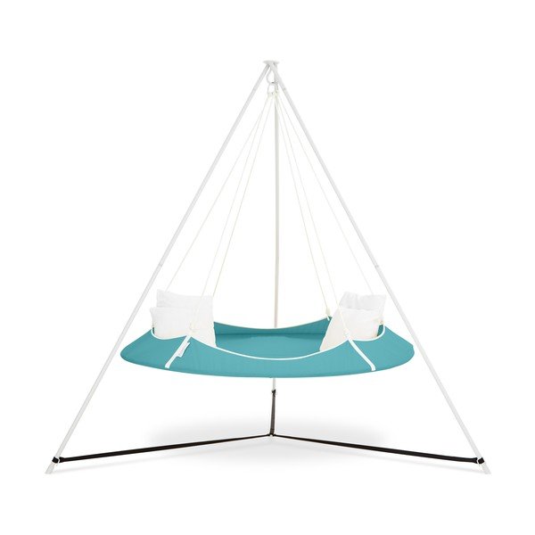 Синя градинска люлка със стойка - Hangout Pod-image-1