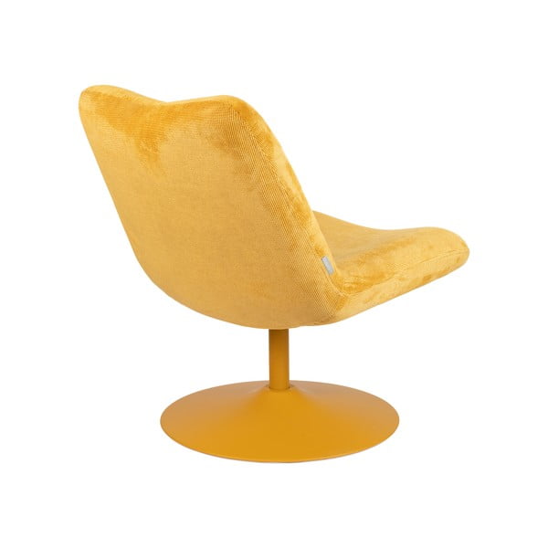 Кресло от кадифе в жълта охра Bubba - Zuiver-image-4