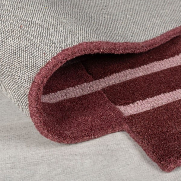 Ръчно изработен вълнен килим в цвят бордо 200x290 cm Split Ombre Shaped – Flair Rugs-image-2