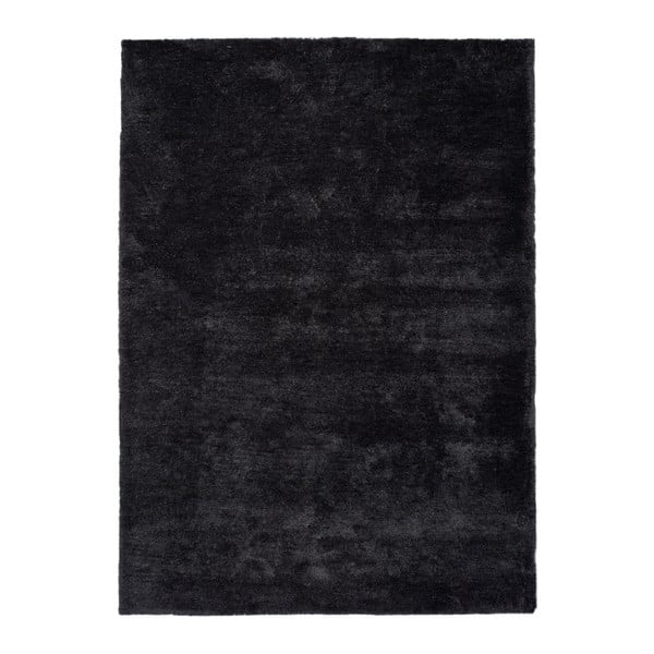 Антрацитно черен килим Shanghai Liso, 140 x 200 cm - Universal
