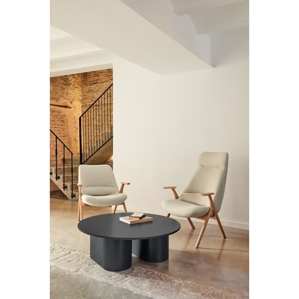 Антрацитна масичка за кафе 110x111 cm Totem – Teulat-image-1