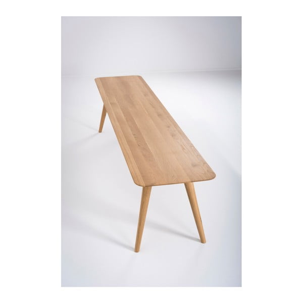 Lavice z masivního dubového dřeva Gazzda Stafa, délka 140 cm-image-4